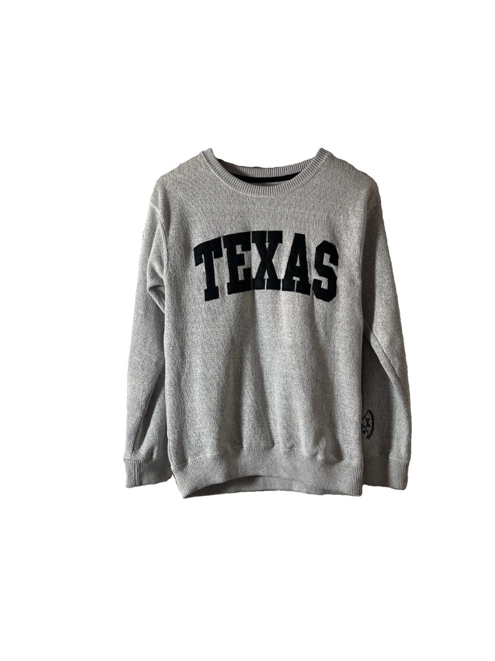 New York Popular Grey 'TEXAS' Crewneck Sweatshirt Sz S